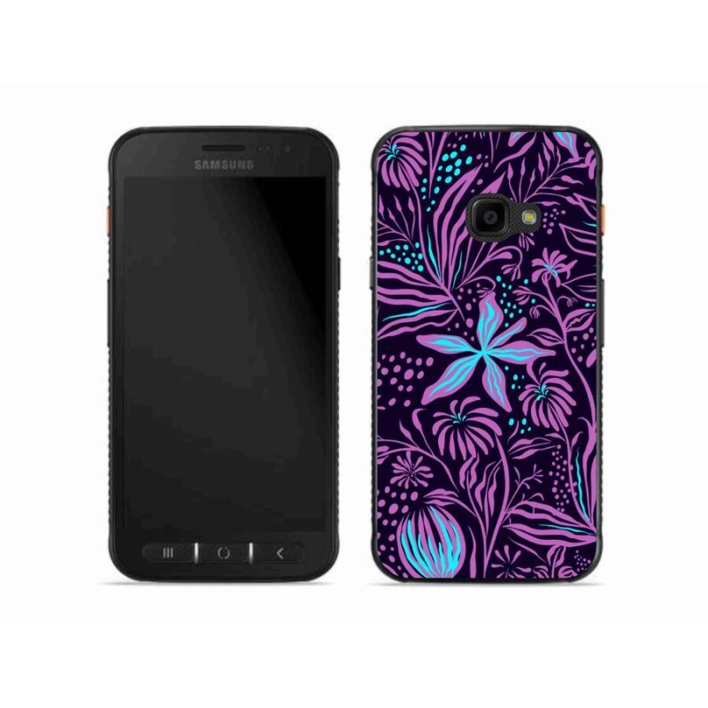 Gelový kryt mmCase na mobil Samsung Galaxy Xcover 4S - květiny 2