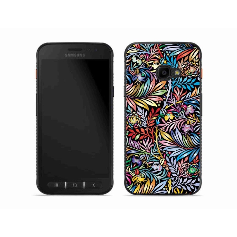 Gelový kryt mmCase na mobil Samsung Galaxy Xcover 4S - květiny 5