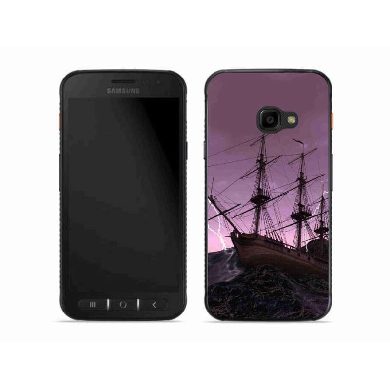 Gelový kryt mmCase na mobil Samsung Galaxy Xcover 4S - loď v bouři