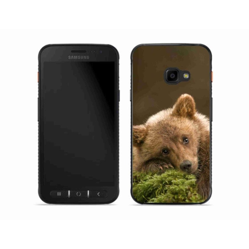 Gelový kryt mmCase na mobil Samsung Galaxy Xcover 4S - medvěd