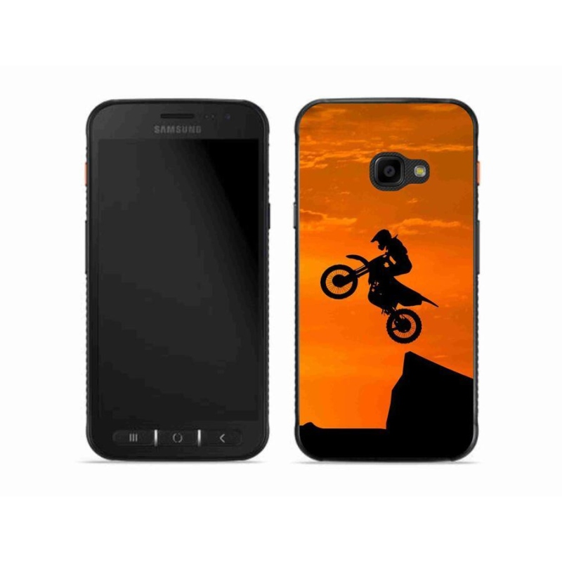 Gelový kryt mmCase na mobil Samsung Galaxy Xcover 4S - motocross