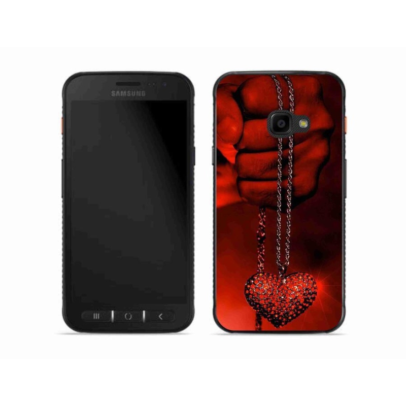 Gelový kryt mmCase na mobil Samsung Galaxy Xcover 4S - náhrdelník