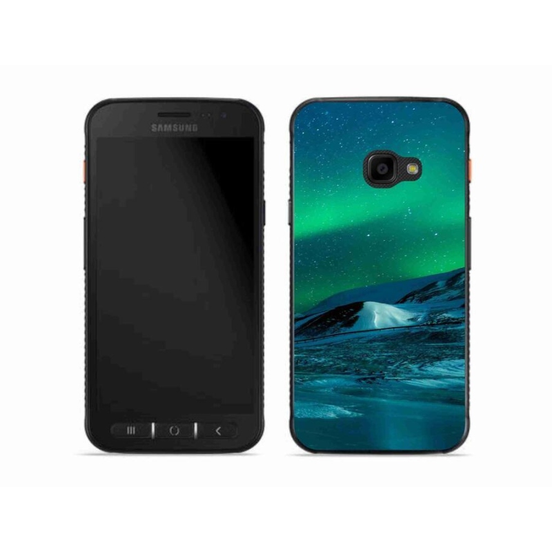 Gelový kryt mmCase na mobil Samsung Galaxy Xcover 4S - polární záře