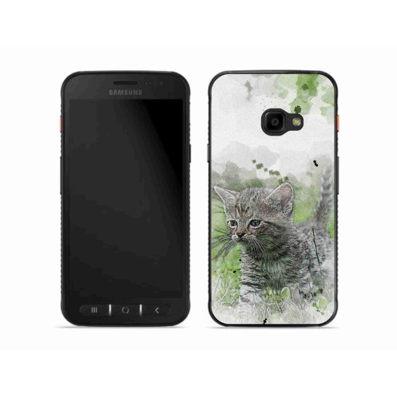 Gelový kryt mmCase na mobil Samsung Galaxy Xcover 4S - roztomilé kotě 1