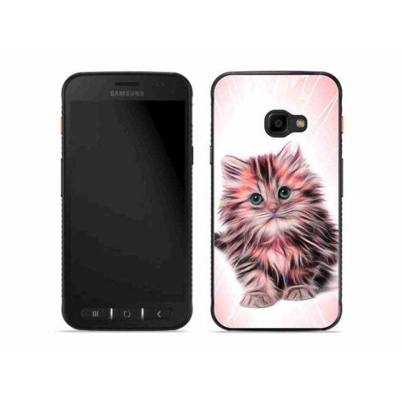 Gelový kryt mmCase na mobil Samsung Galaxy Xcover 4S - roztomilé kotě