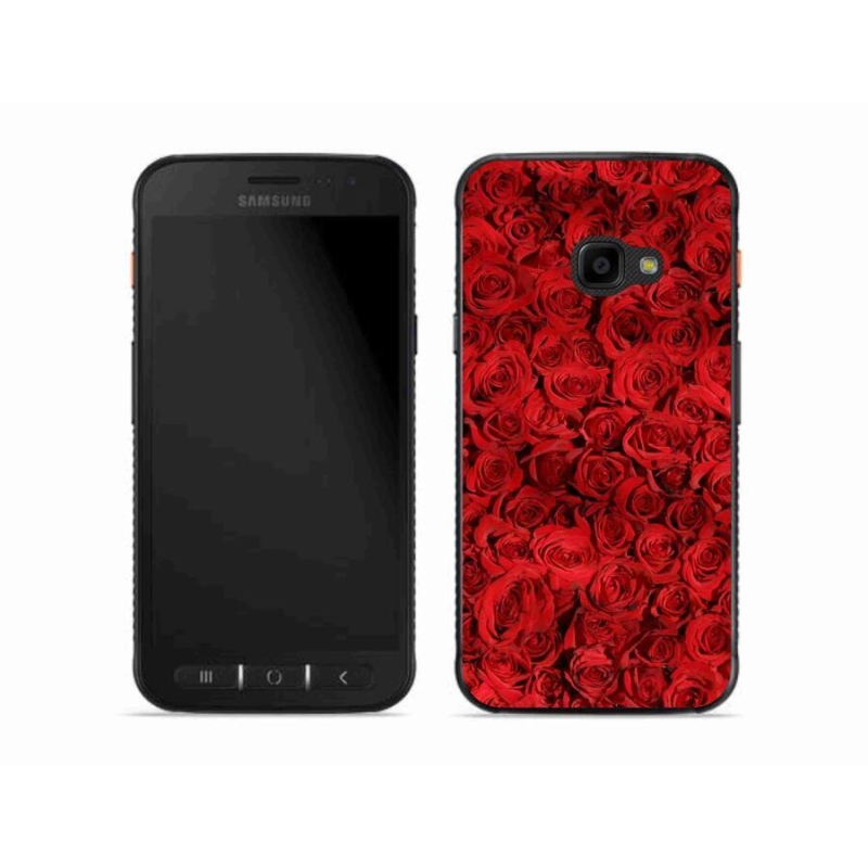 Gelový kryt mmCase na mobil Samsung Galaxy Xcover 4S - růže