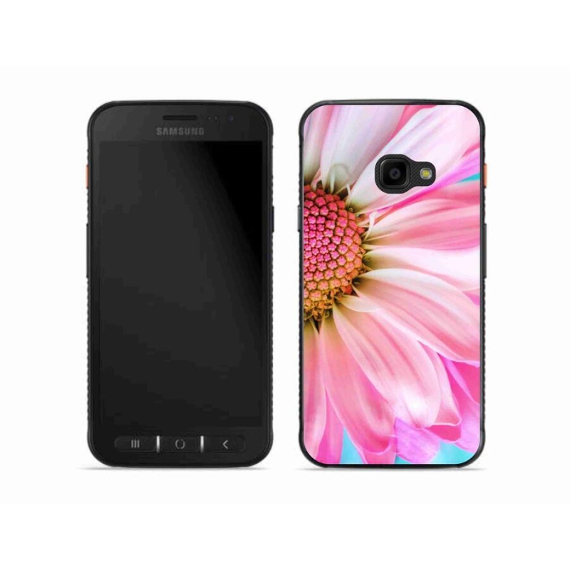 Gelový kryt mmCase na mobil Samsung Galaxy Xcover 4S - růžová květina