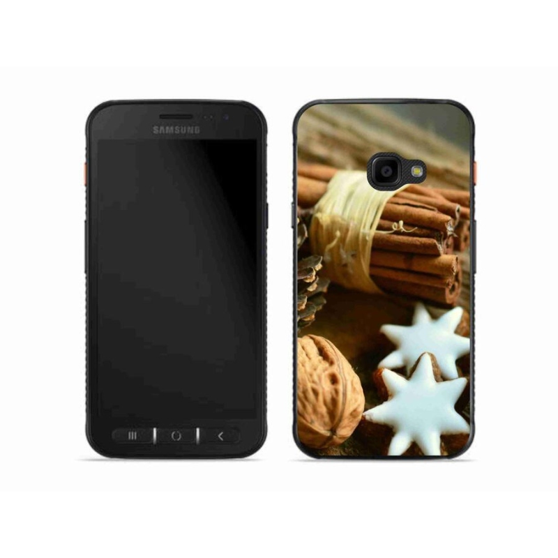 Gelový kryt mmCase na mobil Samsung Galaxy Xcover 4S - skořice a perníčky