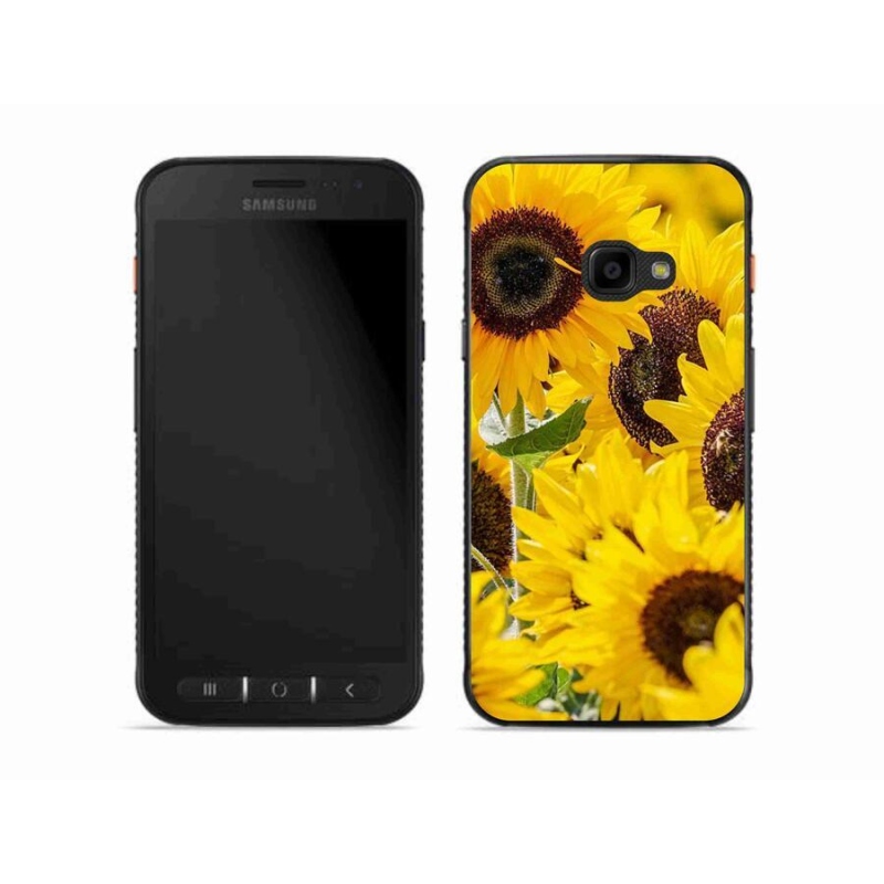 Gelový kryt mmCase na mobil Samsung Galaxy Xcover 4S - slunečnice