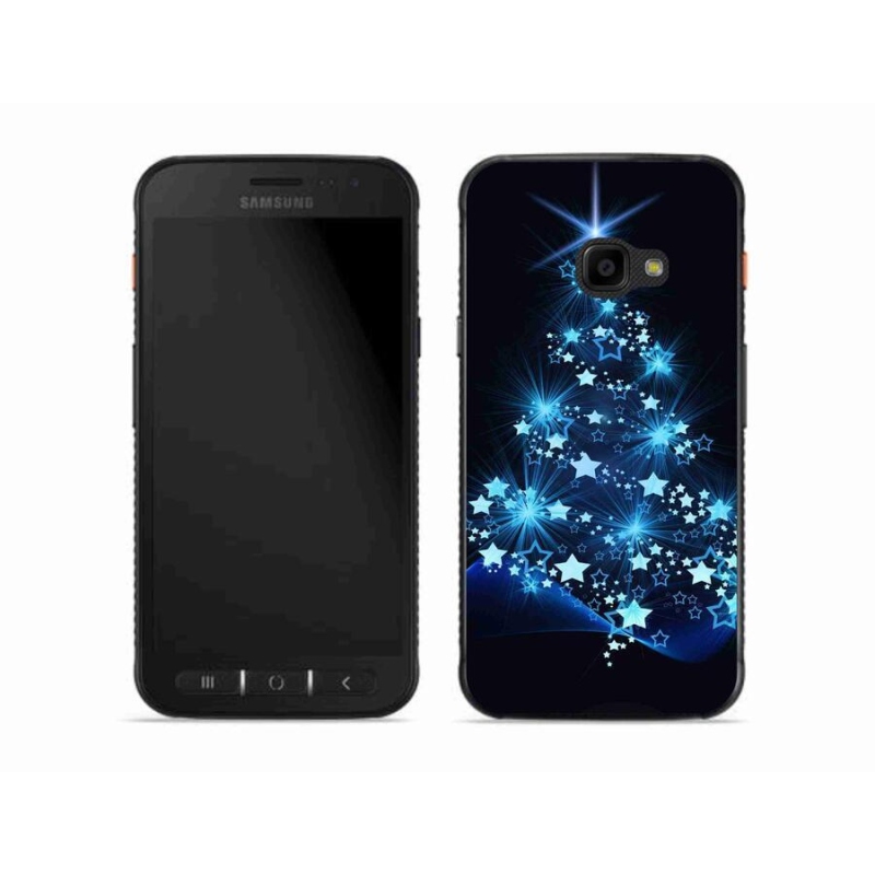 Gelový kryt mmCase na mobil Samsung Galaxy Xcover 4S - vánoční stromek