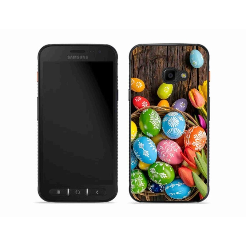 Gelový kryt mmCase na mobil Samsung Galaxy Xcover 4S - velikonoční vajíčka