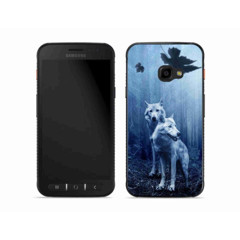 Gelový kryt mmCase na mobil Samsung Galaxy Xcover 4S - vlci v lese