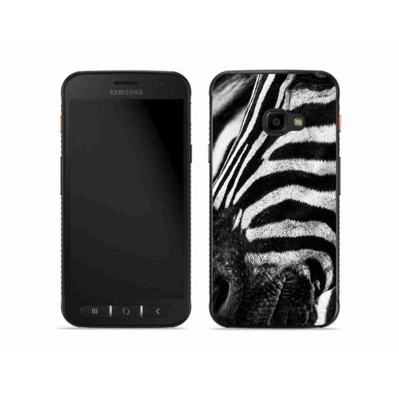 Gelový kryt mmCase na mobil Samsung Galaxy Xcover 4S - zebra