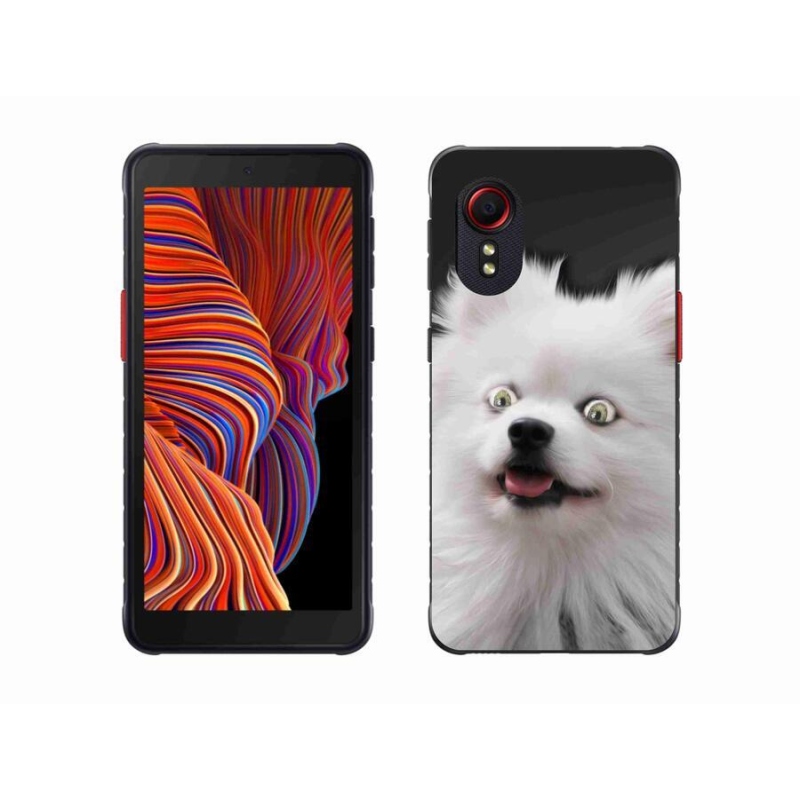 Gelový kryt mmCase na mobil Samsung Galaxy Xcover 5 - bílý špic