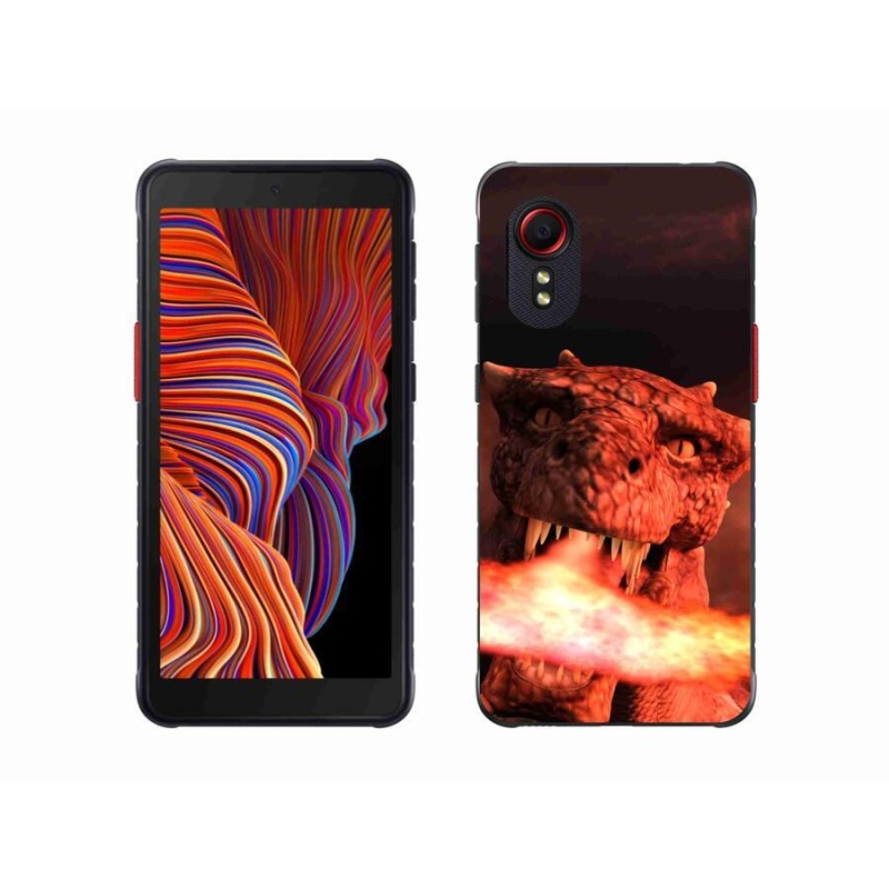 Gelový kryt mmCase na mobil Samsung Galaxy Xcover 5 - drak