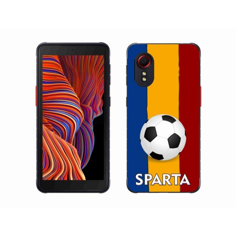 Gelový kryt mmCase na mobil Samsung Galaxy Xcover 5 - fotbal 1