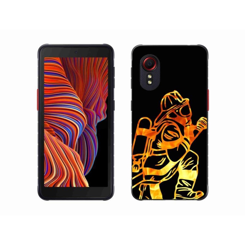 Gelový kryt mmCase na mobil Samsung Galaxy Xcover 5 - hasič 1