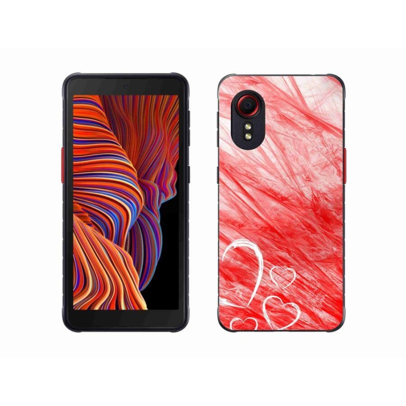 Gelový kryt mmCase na mobil Samsung Galaxy Xcover 5 - heart