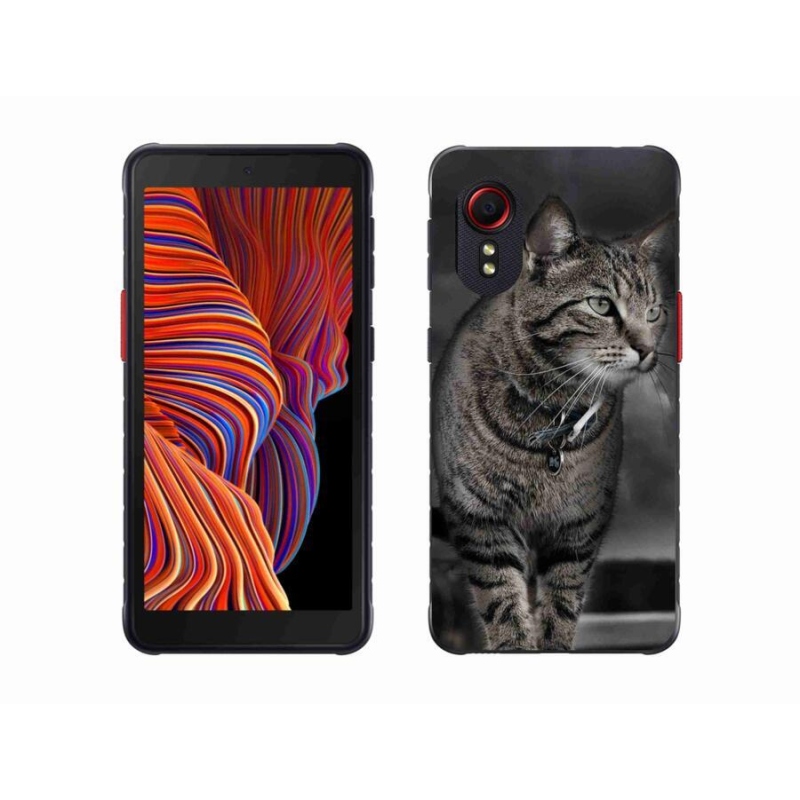 Gelový kryt mmCase na mobil Samsung Galaxy Xcover 5 - kočka