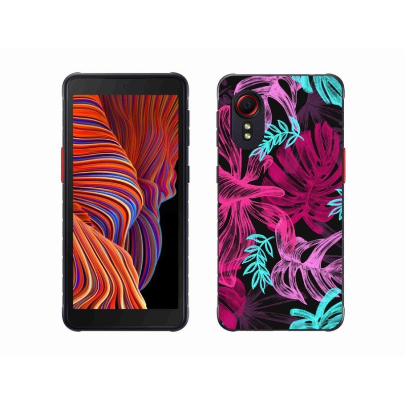 Gelový kryt mmCase na mobil Samsung Galaxy Xcover 5 - květiny 1