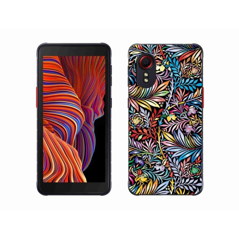 Gelový kryt mmCase na mobil Samsung Galaxy Xcover 5 - květiny 5