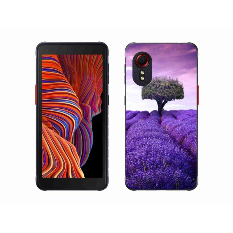 Gelový kryt mmCase na mobil Samsung Galaxy Xcover 5 - levandulová louka