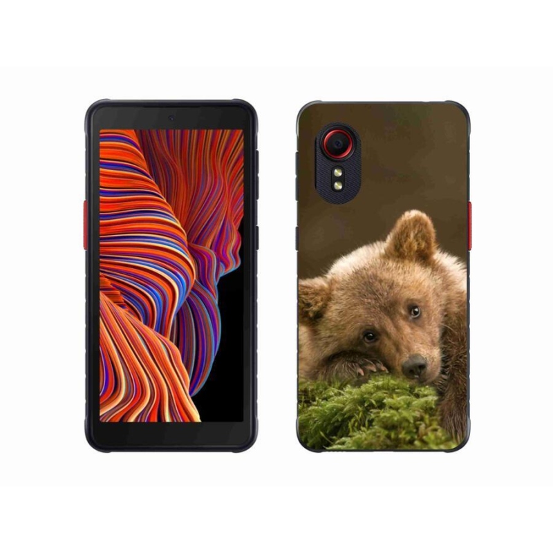 Gelový kryt mmCase na mobil Samsung Galaxy Xcover 5 - medvěd