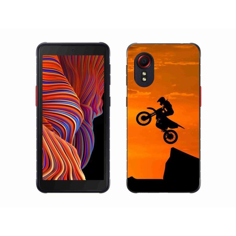 Gelový kryt mmCase na mobil Samsung Galaxy Xcover 5 - motocross