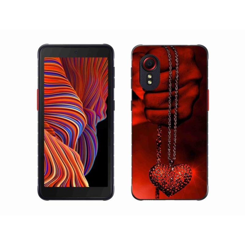 Gelový kryt mmCase na mobil Samsung Galaxy Xcover 5 - náhrdelník