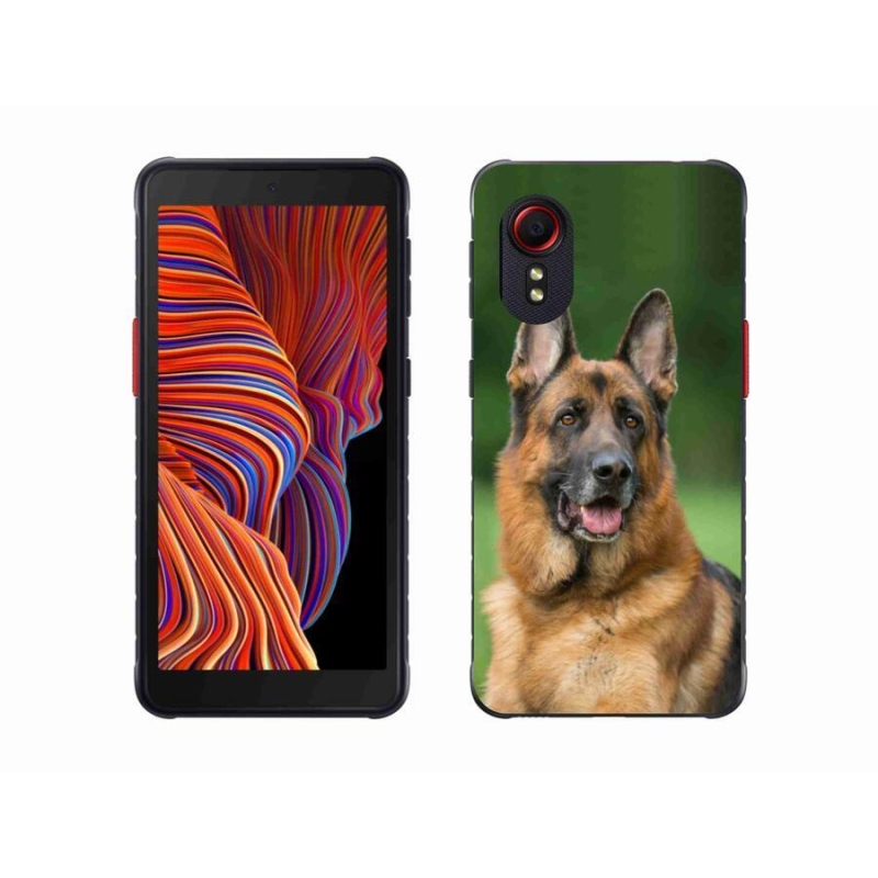 Gelový kryt mmCase na mobil Samsung Galaxy Xcover 5 - německý ovčák