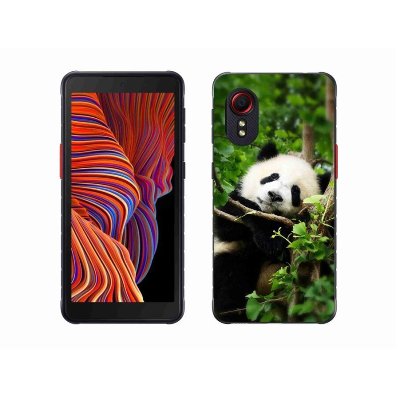 Gelový kryt mmCase na mobil Samsung Galaxy Xcover 5 - panda