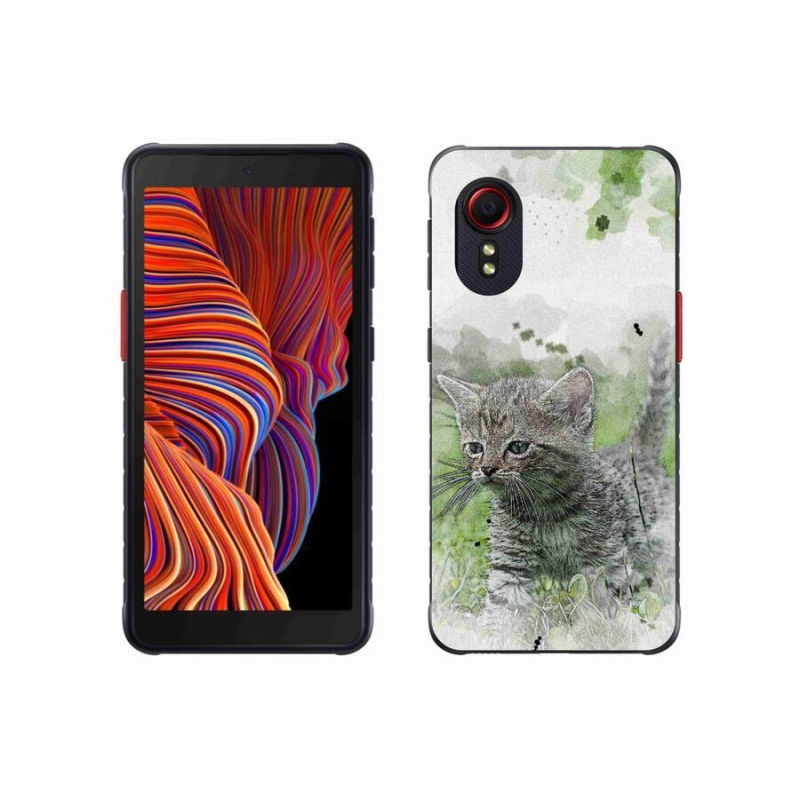 Gelový kryt mmCase na mobil Samsung Galaxy Xcover 5 - roztomilé kotě 1