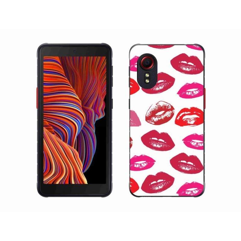 Gelový kryt mmCase na mobil Samsung Galaxy Xcover 5 - rty