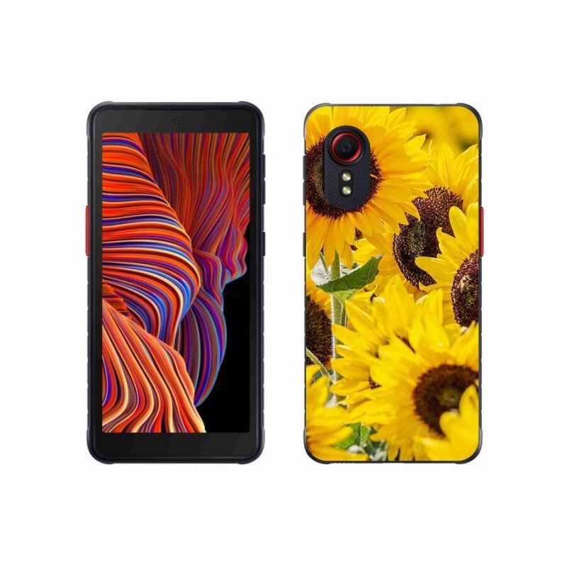 Gelový kryt mmCase na mobil Samsung Galaxy Xcover 5 - slunečnice