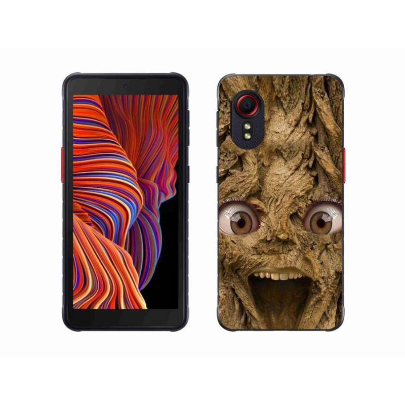 Gelový kryt mmCase na mobil Samsung Galaxy Xcover 5 - veselý strom s očima