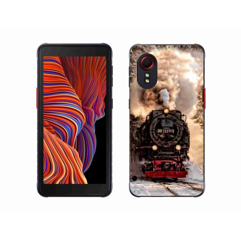 Gelový kryt mmCase na mobil Samsung Galaxy Xcover 5 - vlak