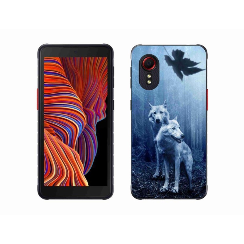 Gelový kryt mmCase na mobil Samsung Galaxy Xcover 5 - vlci v lese