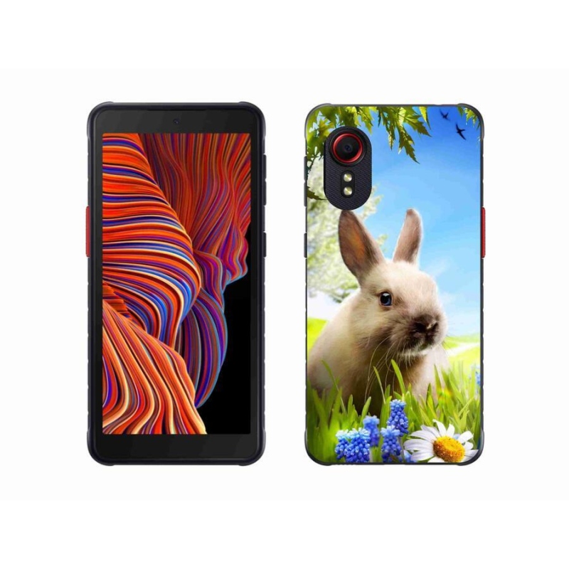 Gelový kryt mmCase na mobil Samsung Galaxy Xcover 5 - zajíček