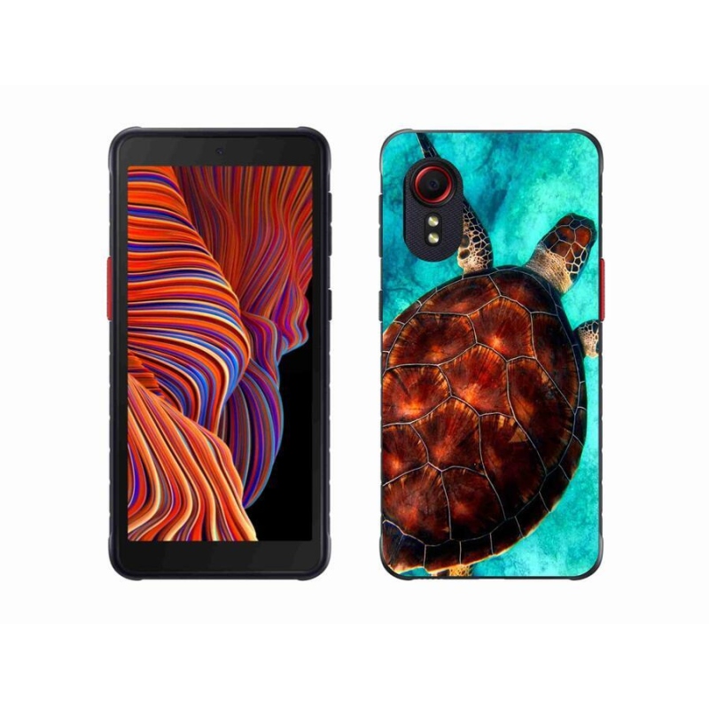 Gelový kryt mmCase na mobil Samsung Galaxy Xcover 5 - želva