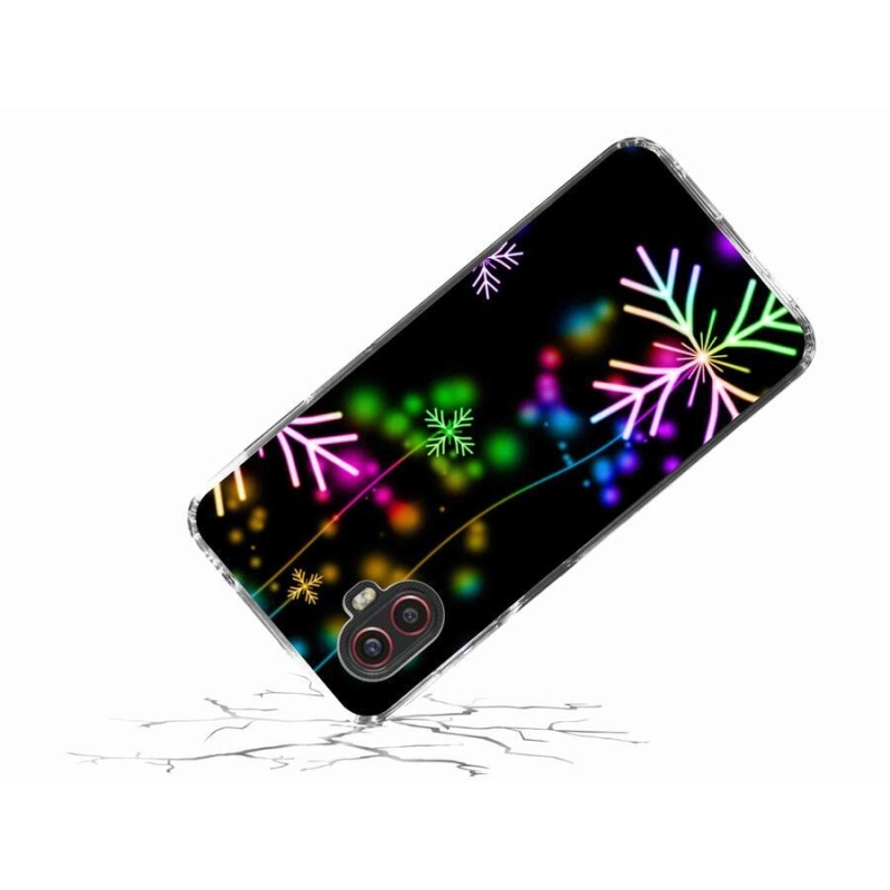 Gelový kryt mmCase na mobil Samsung Galaxy Xcover 6 Pro - barevné vločky