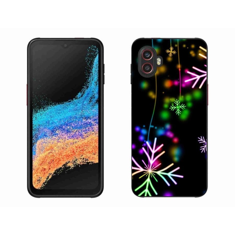Gelový kryt mmCase na mobil Samsung Galaxy Xcover 6 Pro - barevné vločky