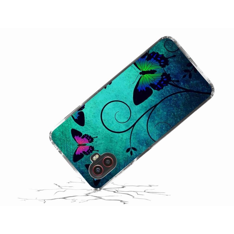 Gelový kryt mmCase na mobil Samsung Galaxy Xcover 6 Pro - barevní motýli