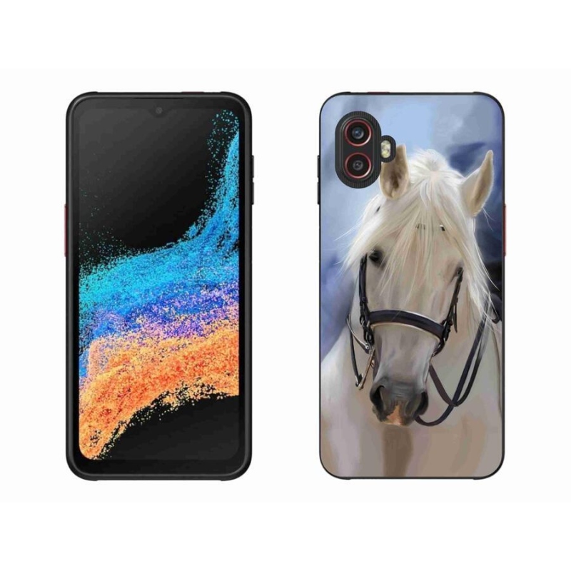 Gelový kryt mmCase na mobil Samsung Galaxy Xcover 6 Pro - bílý kůň