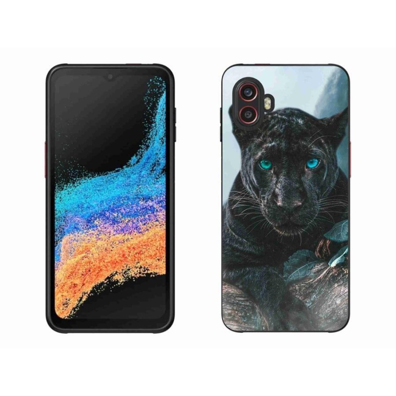 Gelový kryt mmCase na mobil Samsung Galaxy Xcover 6 Pro - černý panter