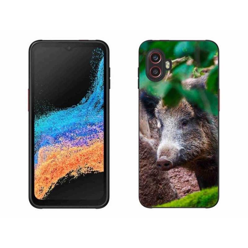 Gelový kryt mmCase na mobil Samsung Galaxy Xcover 6 Pro - divoké prase