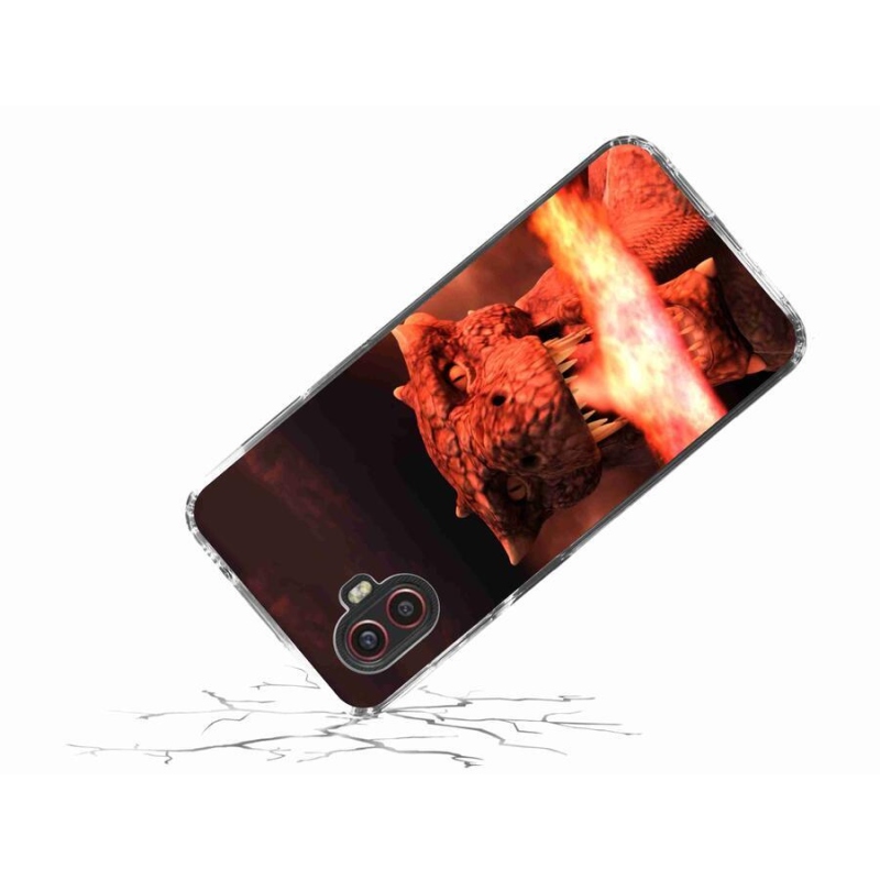 Gelový kryt mmCase na mobil Samsung Galaxy Xcover 6 Pro - drak