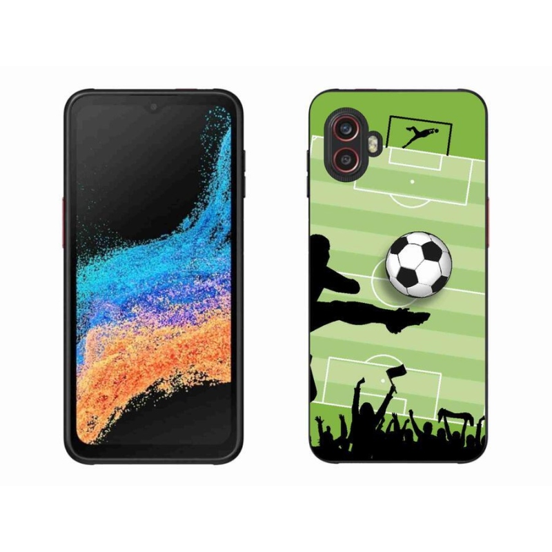 Gelový kryt mmCase na mobil Samsung Galaxy Xcover 6 Pro - fotbal 3