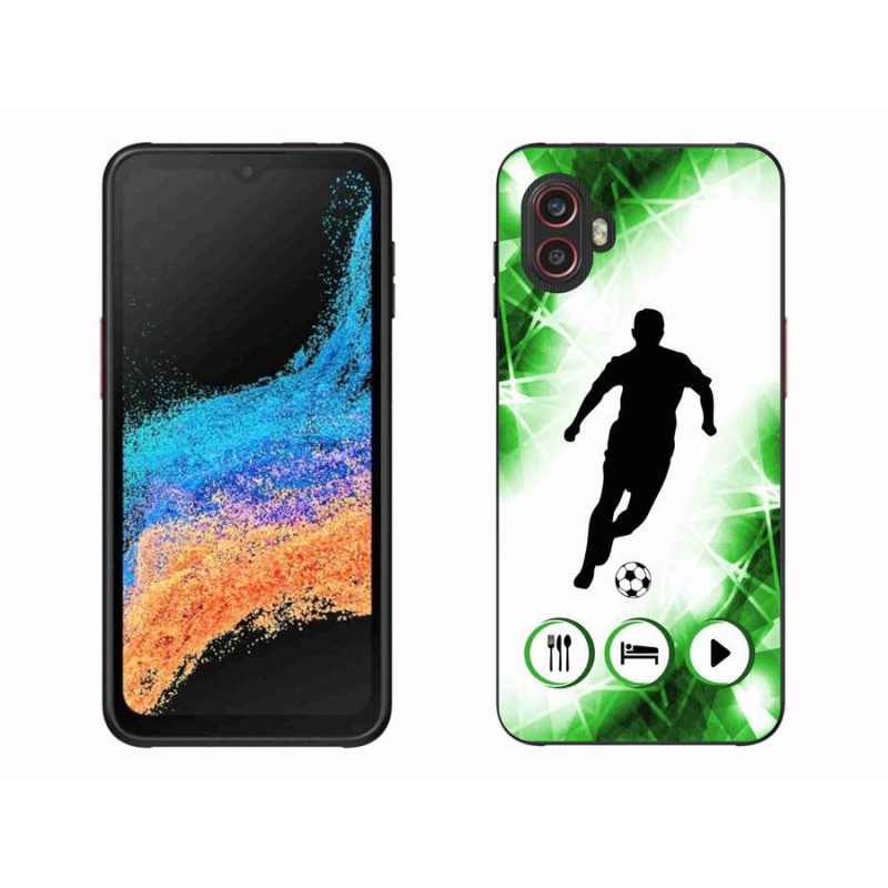 Gelový kryt mmCase na mobil Samsung Galaxy Xcover 6 Pro - fotbalista