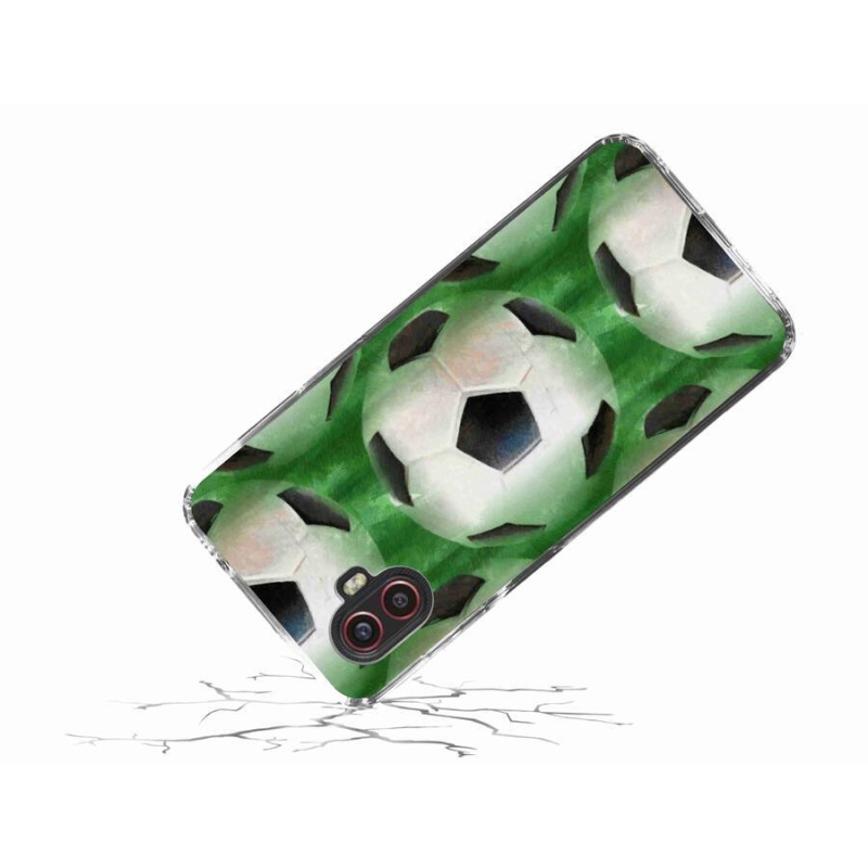 Gelový kryt mmCase na mobil Samsung Galaxy Xcover 6 Pro - fotbalový míč