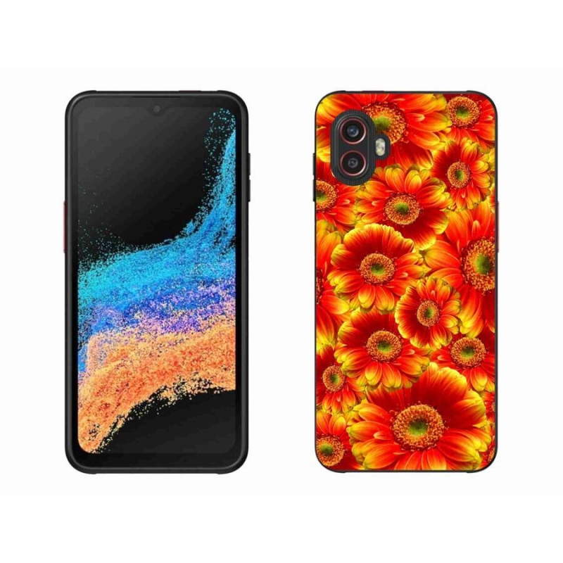 Gelový kryt mmCase na mobil Samsung Galaxy Xcover 6 Pro - gerbera 1